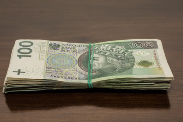 plik banknot&oacute;w polskich złot&oacute;wek