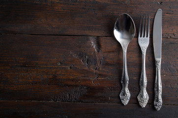 Spoon, knife and fork