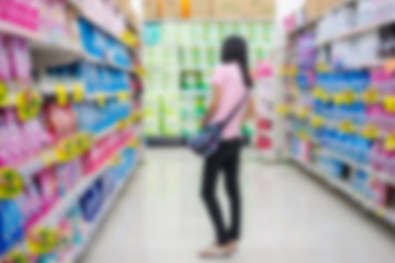 Blur image Supermarket