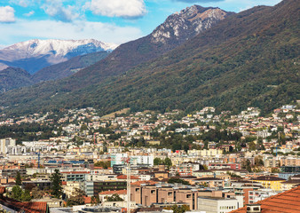 Fototapeta na wymiar Lugano cityscape