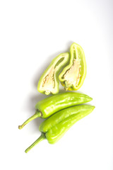 Hot Pepper on white background