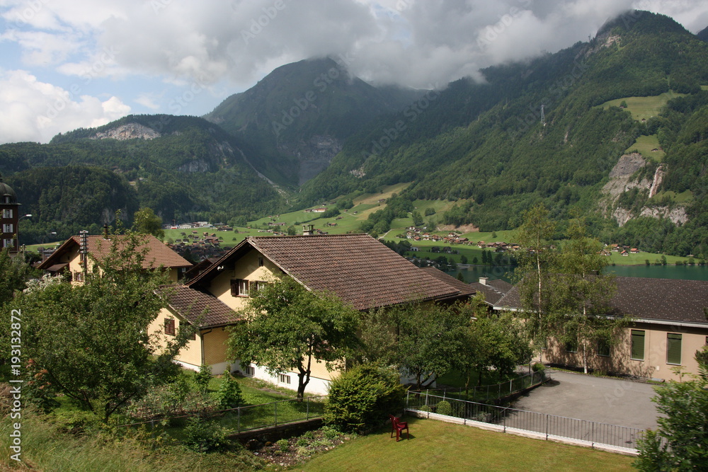 Wall mural switzerland is a beautiful country