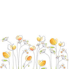 illustration of wildflowers