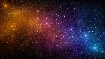 Universe filled with stars, nebula and galaxy. Elements of this image furnished by NASA. - obrazy, fototapety, plakaty