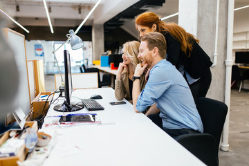 Business people collaborating in office