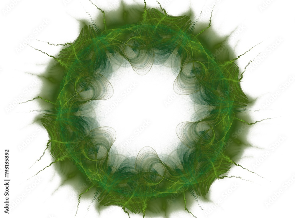Poster abstract fractal composition generated by computer