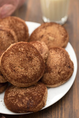 cinnamon cookies on white plate