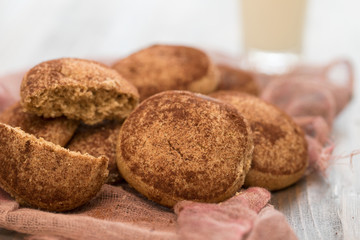 cinnamon cookies on white plate