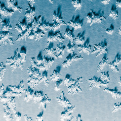 Snowflakes on a blue background