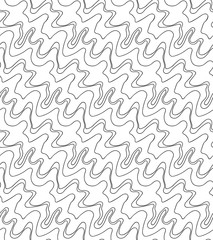 Vector floral background of drawn lines