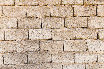 Obraz premium Wall from cinder block as a background