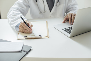 Fototapeta premium Doctor Writing Prescription