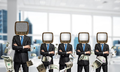 Television addiction of business people.