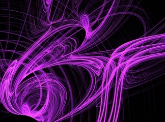 Graphical abstract background with colorful fractal generated by computer