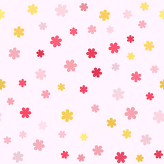 Flower pattern. Seamless vector