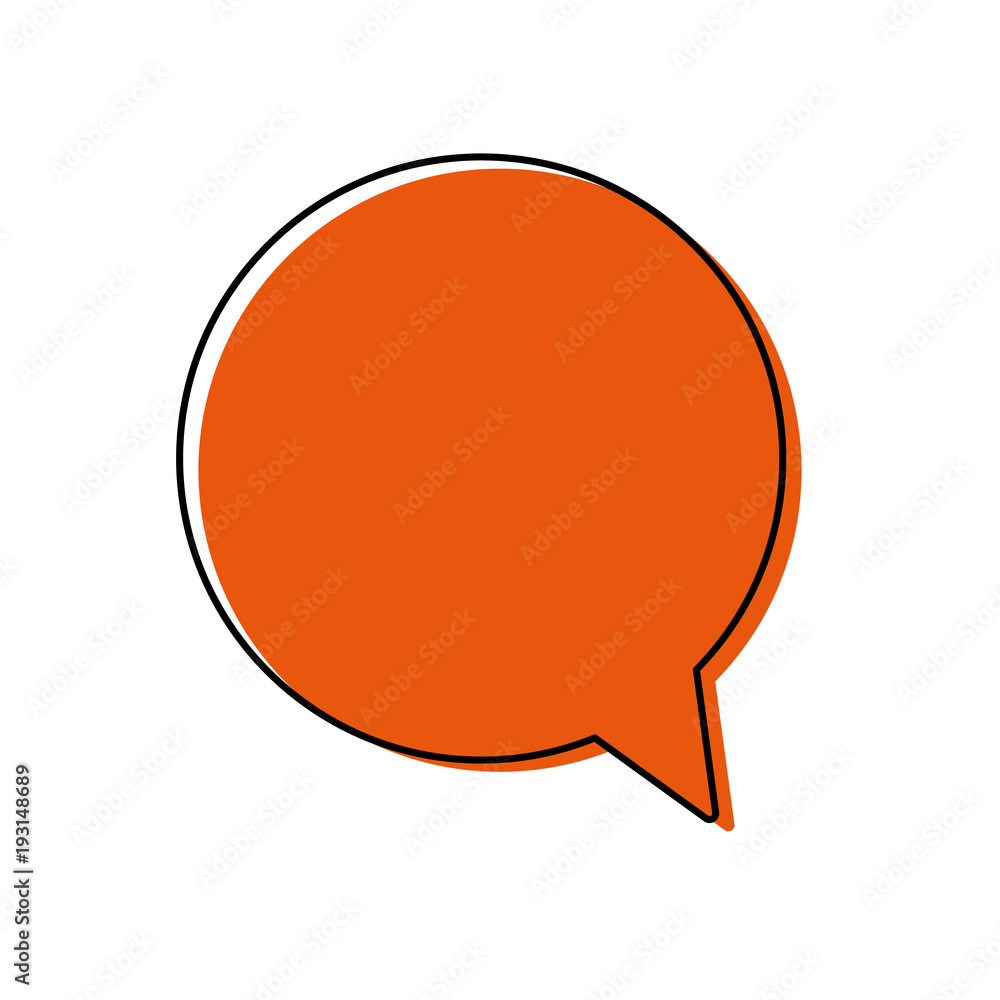 Sticker speech bubble design