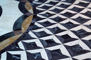Marble floor in a palace in Miami - obrazy, fototapety, plakaty