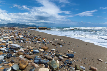 pebble beach in Alanya.