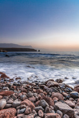 Fototapeta na wymiar Colorful seascape at Gran Canaria Island coast. Canary Islands, Spain