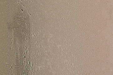 Abstract water drops on a metal background