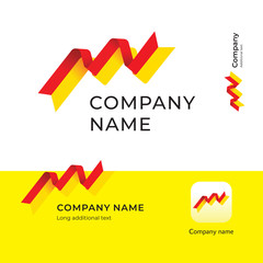 Bright Tape Logo Modern Identity Commercial Brand and App Icon Symbol Concept Set Template