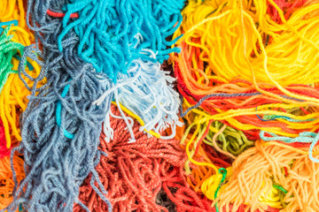 yarn background multicolored