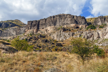 Fototapeta na wymiar Landscape with rocks, Georgia