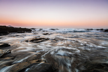 Colorful sunset seascape at Gran Canaria Island coast. Canary Islands, Spain