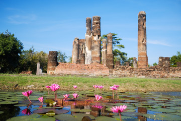 My Son Hindu temple ruins in Vietnam. Cham temple remains in the jungle