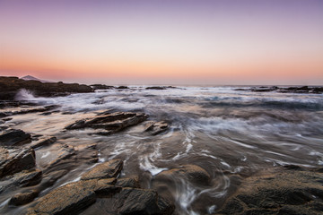 Colorful sunset seascape at Gran Canaria Island coast. Canary Islands, Spain