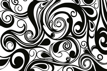 Vector black pattern for background isolated on white background.