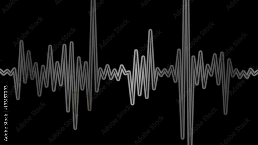 Poster equalizer audio spectrum balck and white dynamic waves background