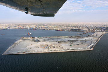 Cargo port Walvis Bay, Namibia, Africa