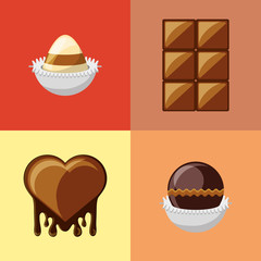 Chocolate candies design