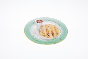 Colombian food, arepa with cheese