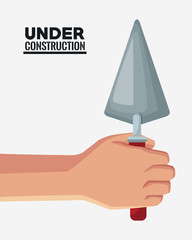 Hand with spatula icon vector illustration graphic design