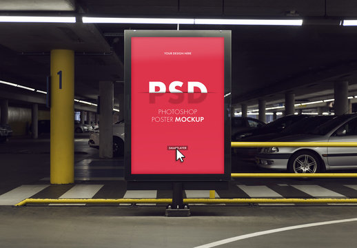 Parking Garage Advertisement Mockup 1