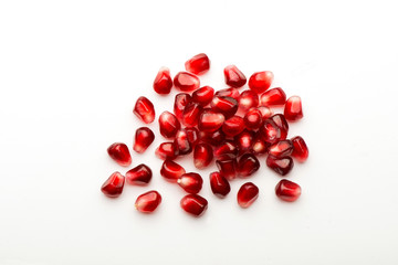 garnet on white background