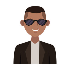 Executive man cartoon icon vector illustration graphic design