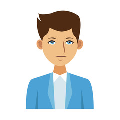 Executive man cartoon icon vector illustration graphic design