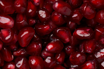 Pomegranate seeds background