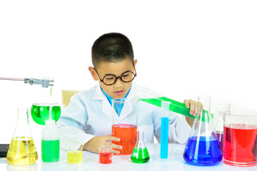 Young scientist working in research laboratory
