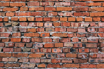 Obraz premium Texture of red brick wall