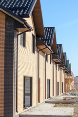 Newly built homes in a residential estate