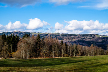 Blick zum Hohenpeißenberg