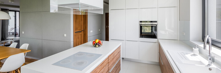 Luxurious white kitchen