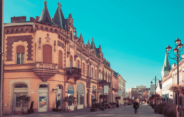 Street of Kaposvar, Hungary