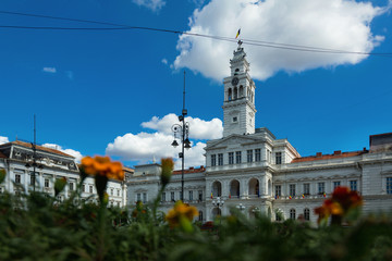 Fototapeta na wymiar Arad town hall, Romania