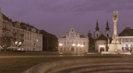 Trinity Column on Unirii Square, Timisoara