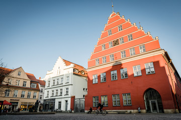 Fototapeta na wymiar Rathaus der Stadt Greifswald 